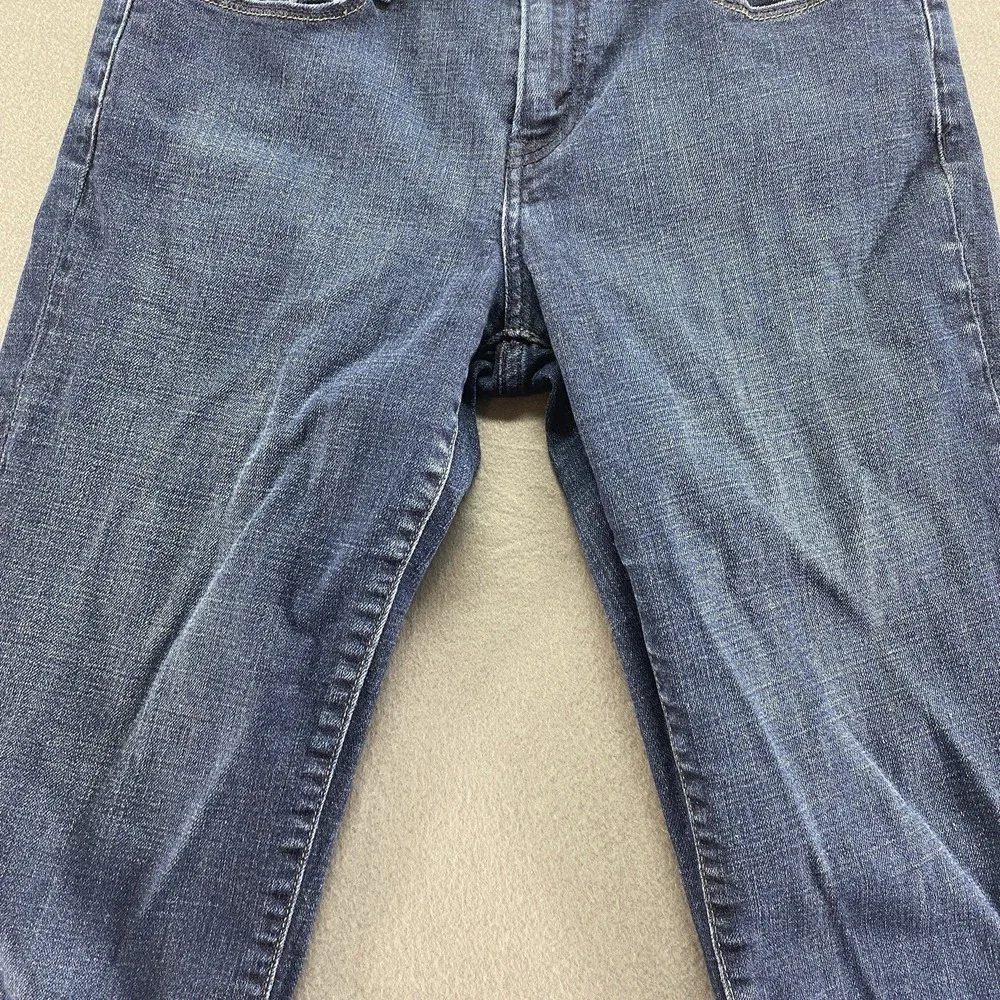 Levis Capri Jeans Womens 4 Blue Mid Rise Stretch 515 Flat Front Dark‎ Wash